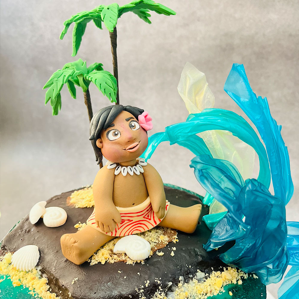 Baby Moana Jello Cake