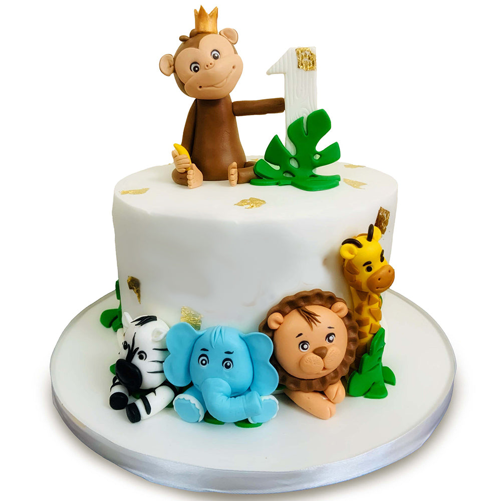 Baby Safari Theme Cake 02