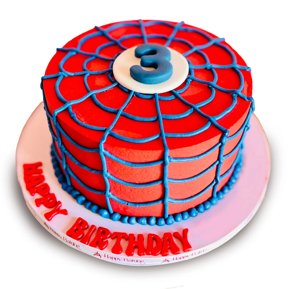 Buttercream Spider Man Cake