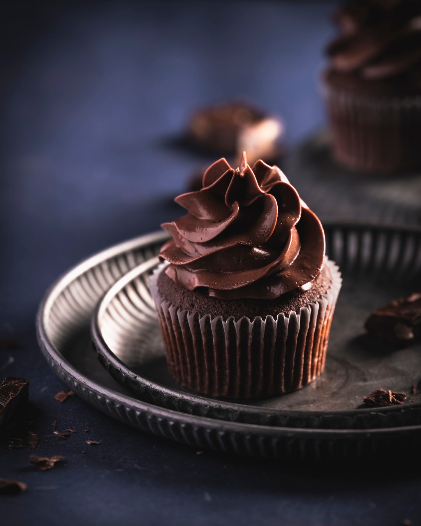 Classic chocolate cupcake