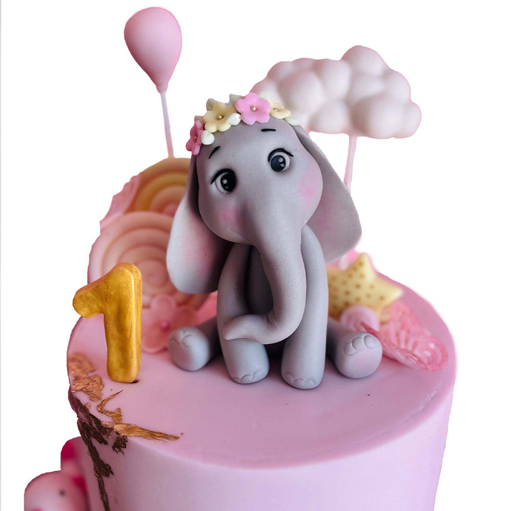 Cute Elephant & Friends Cake