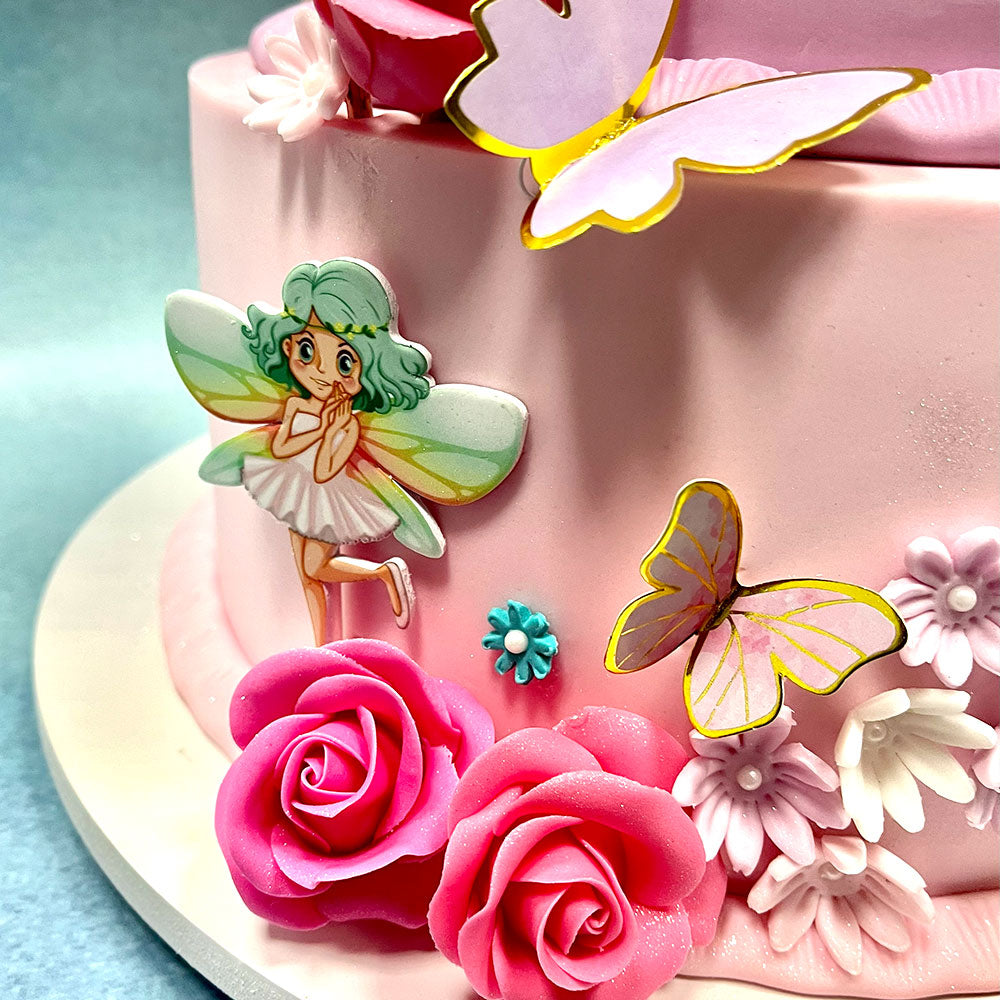 Fairy Theme Butterfly Cake
