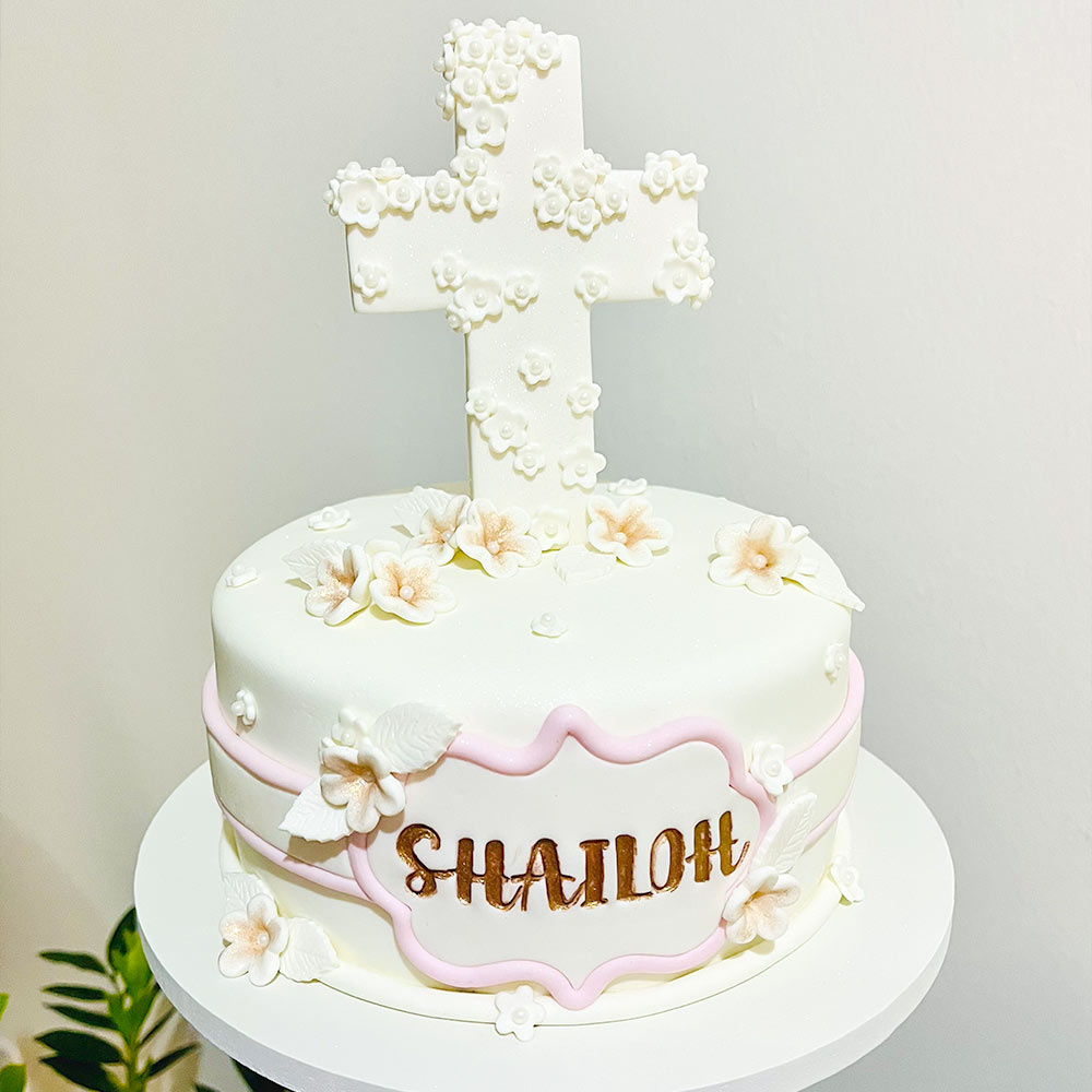 Holy Communion Baptism Cake