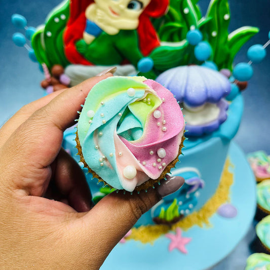 Mermaid Themed Cupcakes