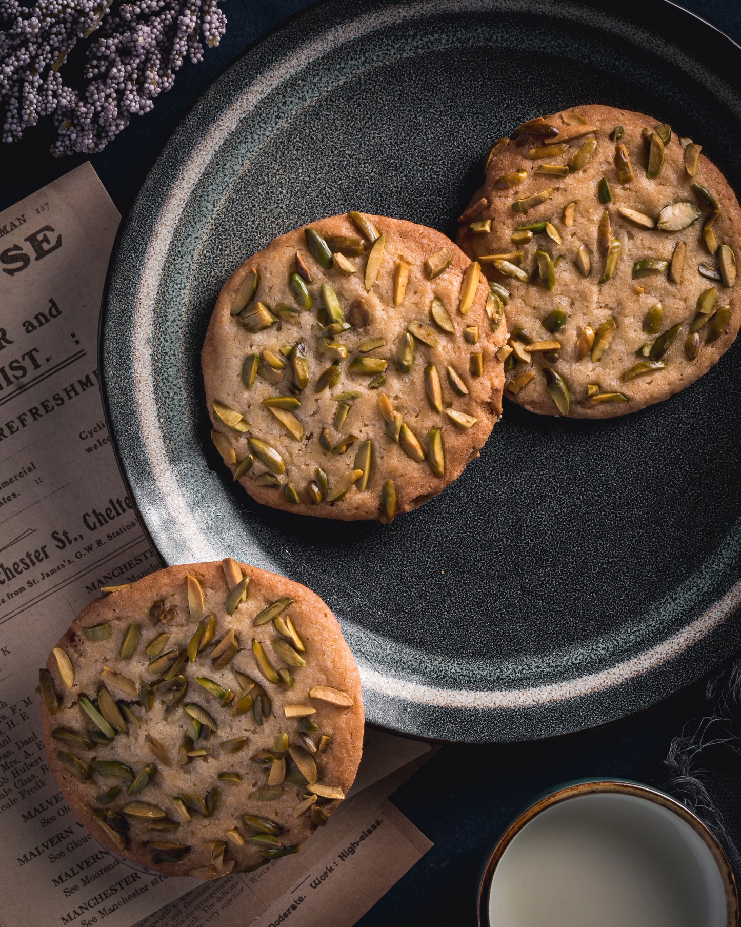 Pistachio cookies
