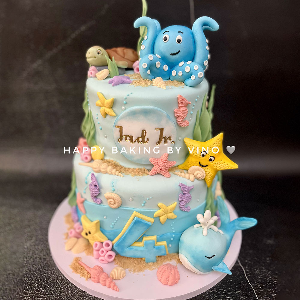 Sea Creatures Cake