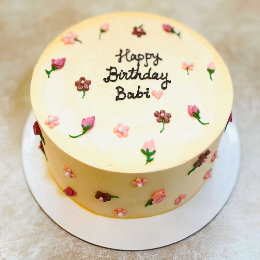 Simple Blossoms Cake