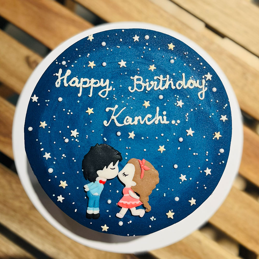 Sky Theme Couple Cake