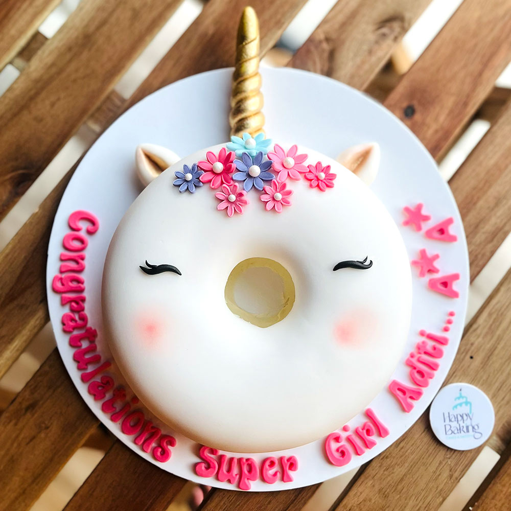 Unicorn Donut Cake