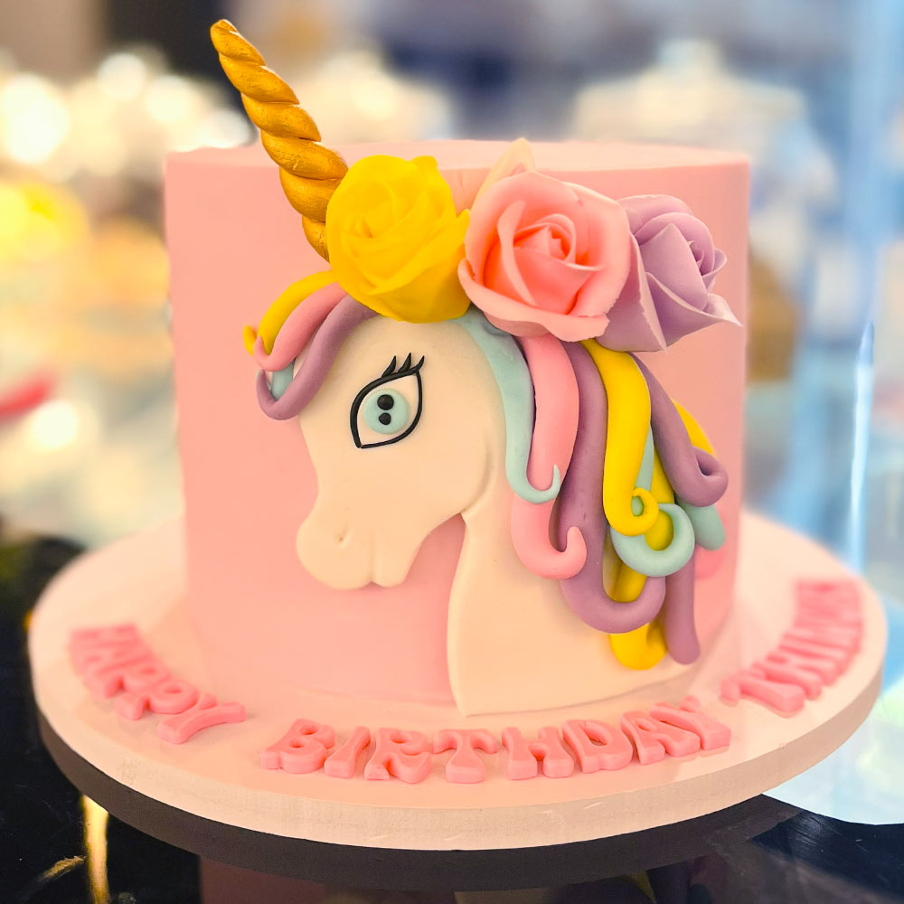 Unicorn Rose Cake