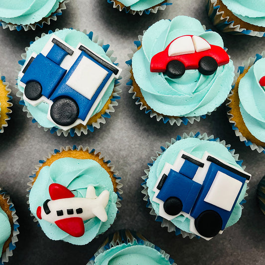 Vehicle Themed Cupcakes