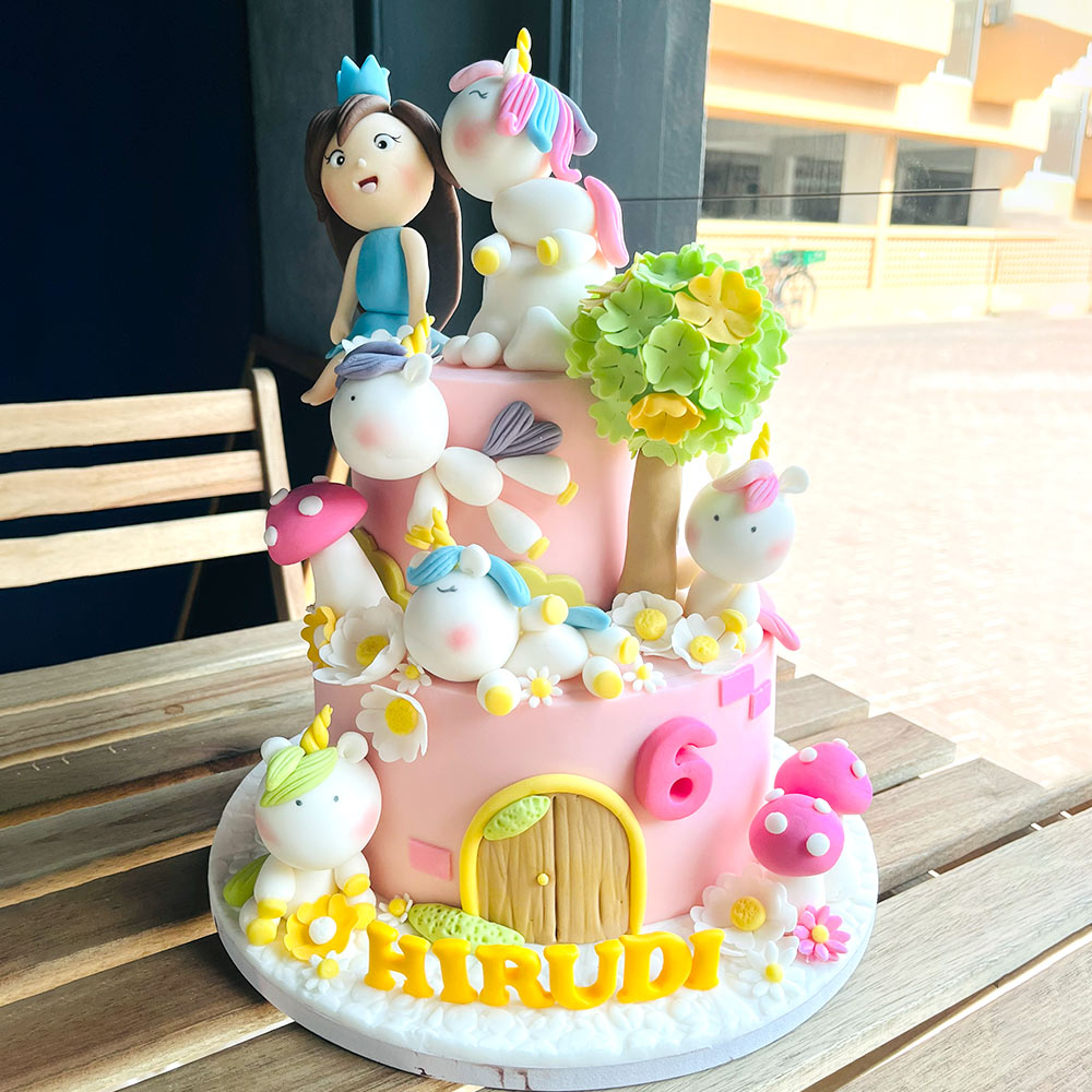 World of Unicorns Cake