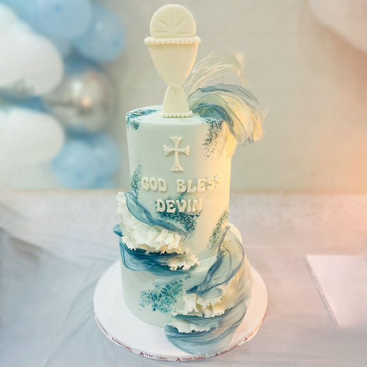 1st (first) Holy Communion - Sea Theme Cake