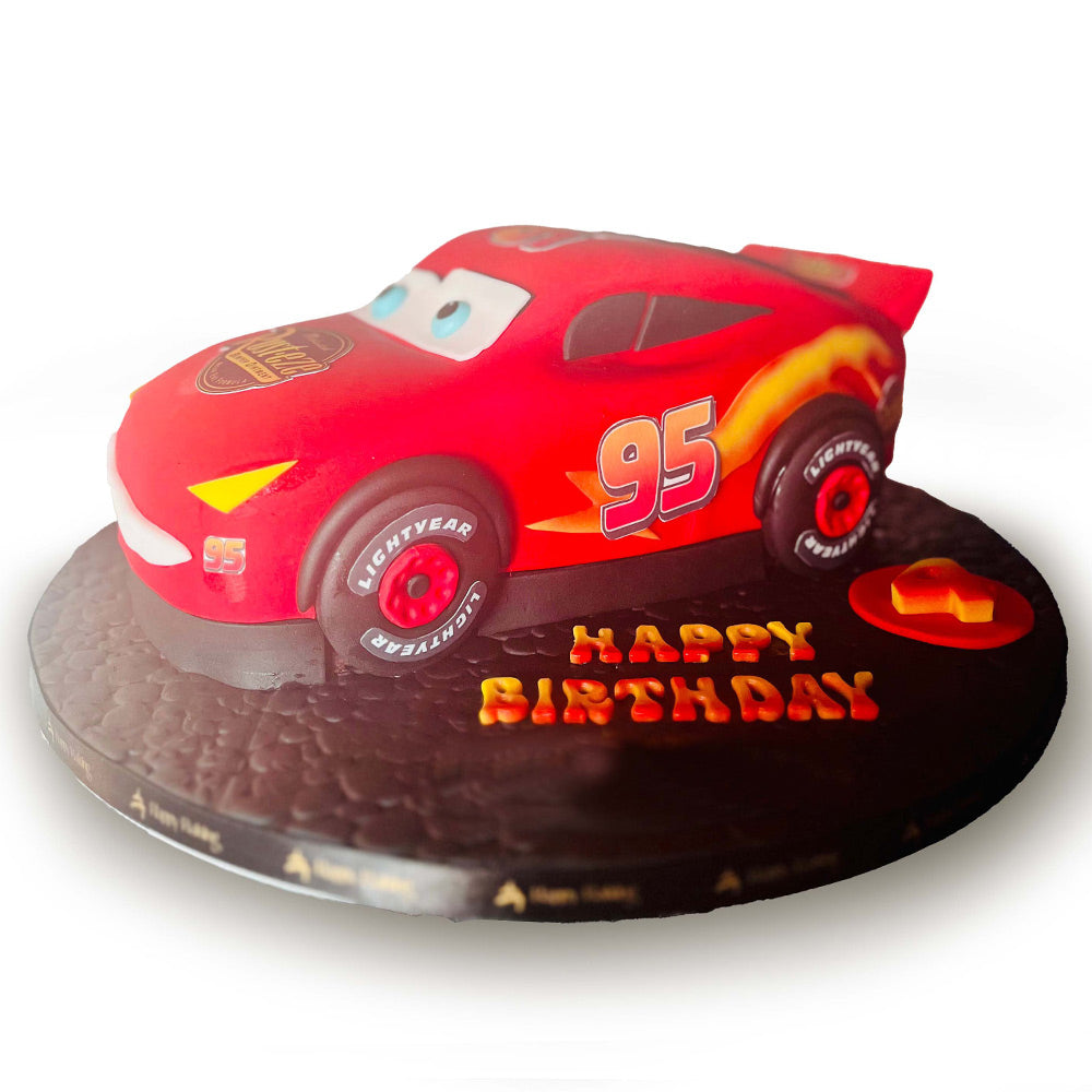 3D Lightning McQueen Cake