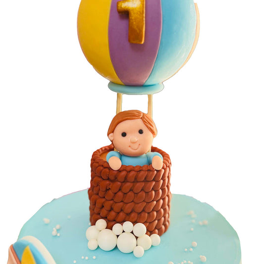 Baby Hot Air Balloon Cake