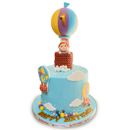 Baby Hot Air Balloon Cake