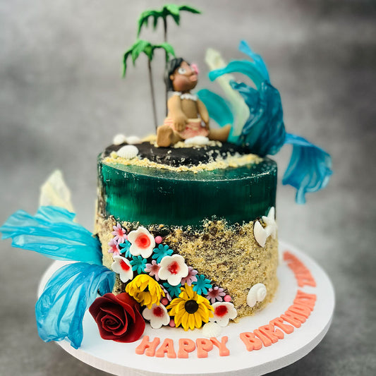 Baby Moana Jello Cake