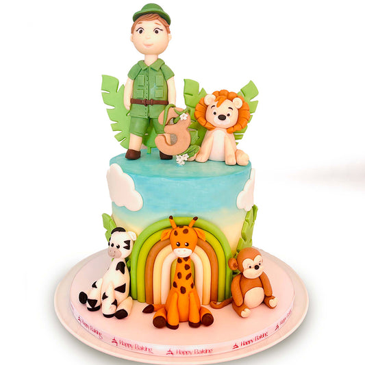 Baby Safari Theme Cake 03