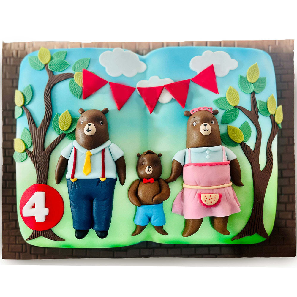 Bear Family Storybook Cake