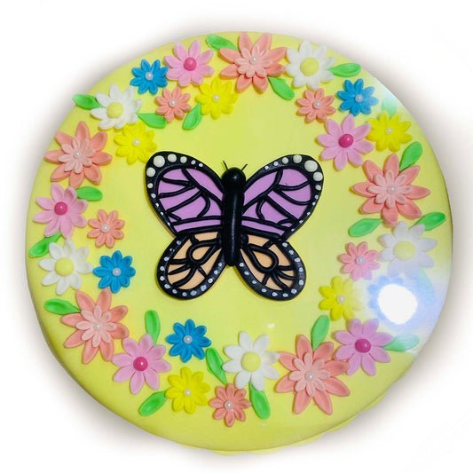 Butterfly Floral Cake