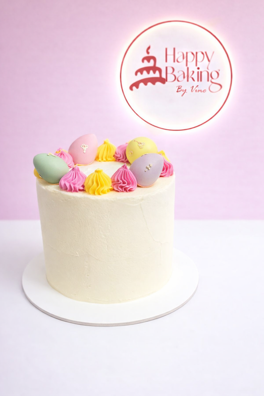 Pastel Egg Garden Cake