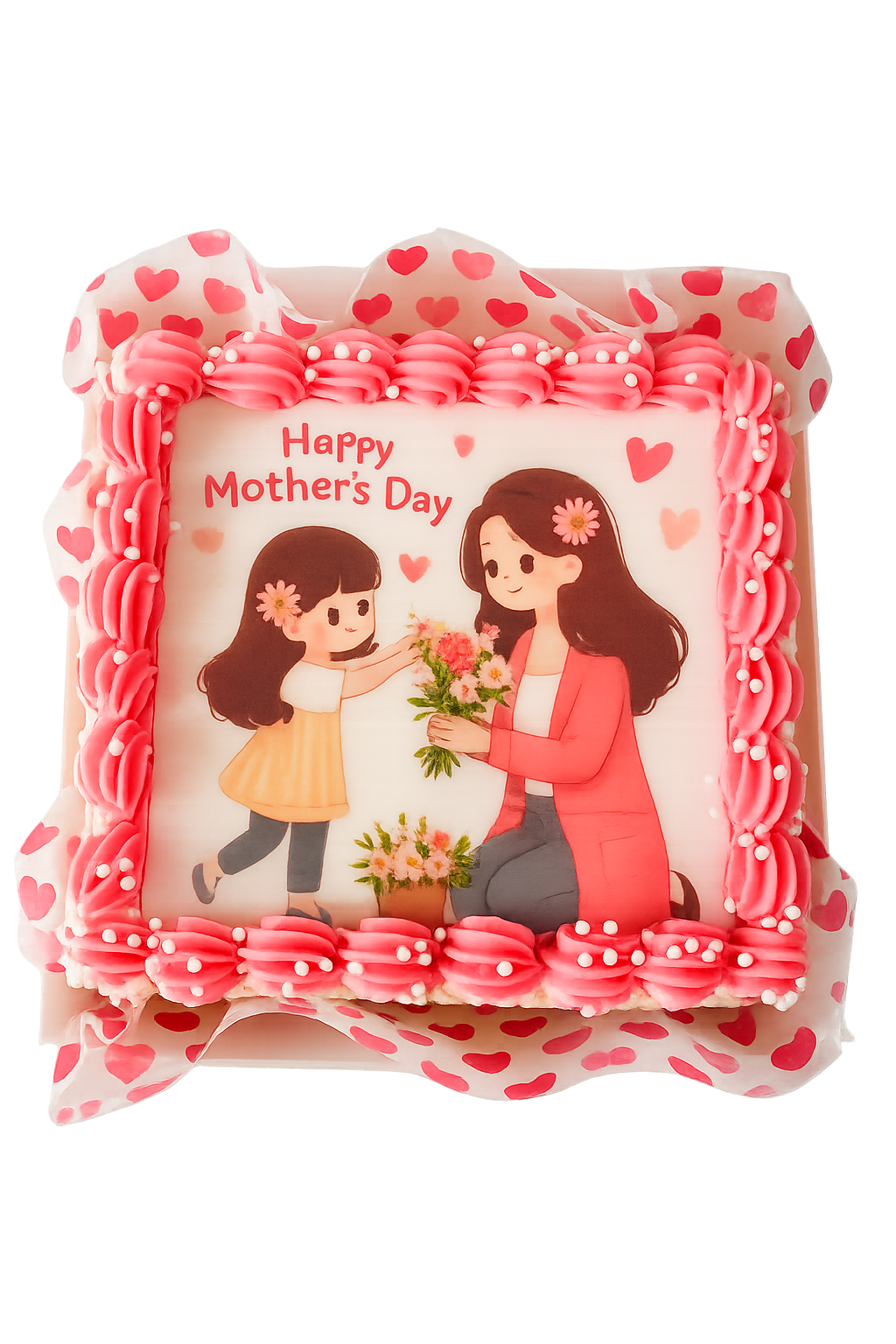 Heartfelt Hug Mother’s Day Cake