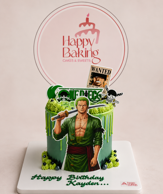 Pirate Hunter Zoro Cake