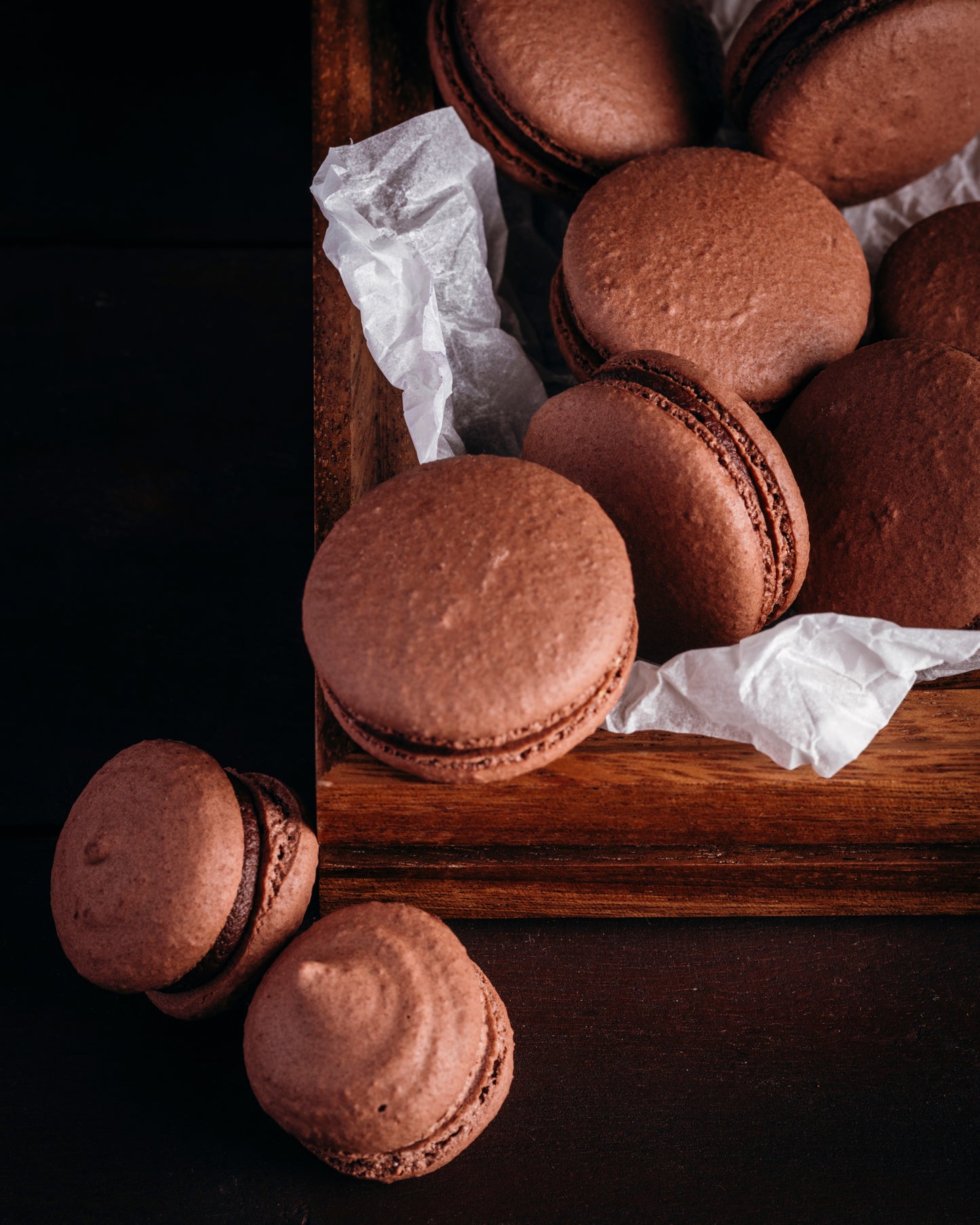 Chocolate Macarons