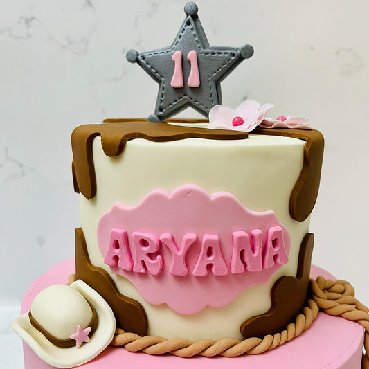 Cow Girl Themed Cake
