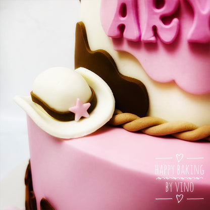 Cow Girl Themed Cake
