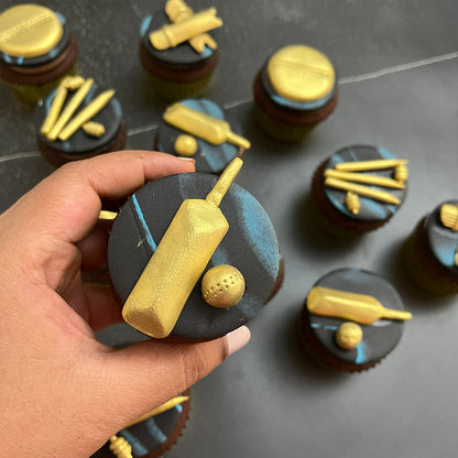 Cricket Themed Cupcakes