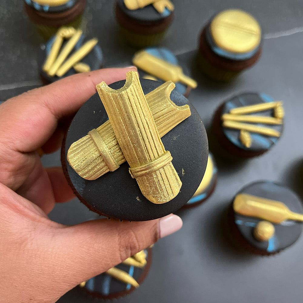 Cricket Themed Cupcakes