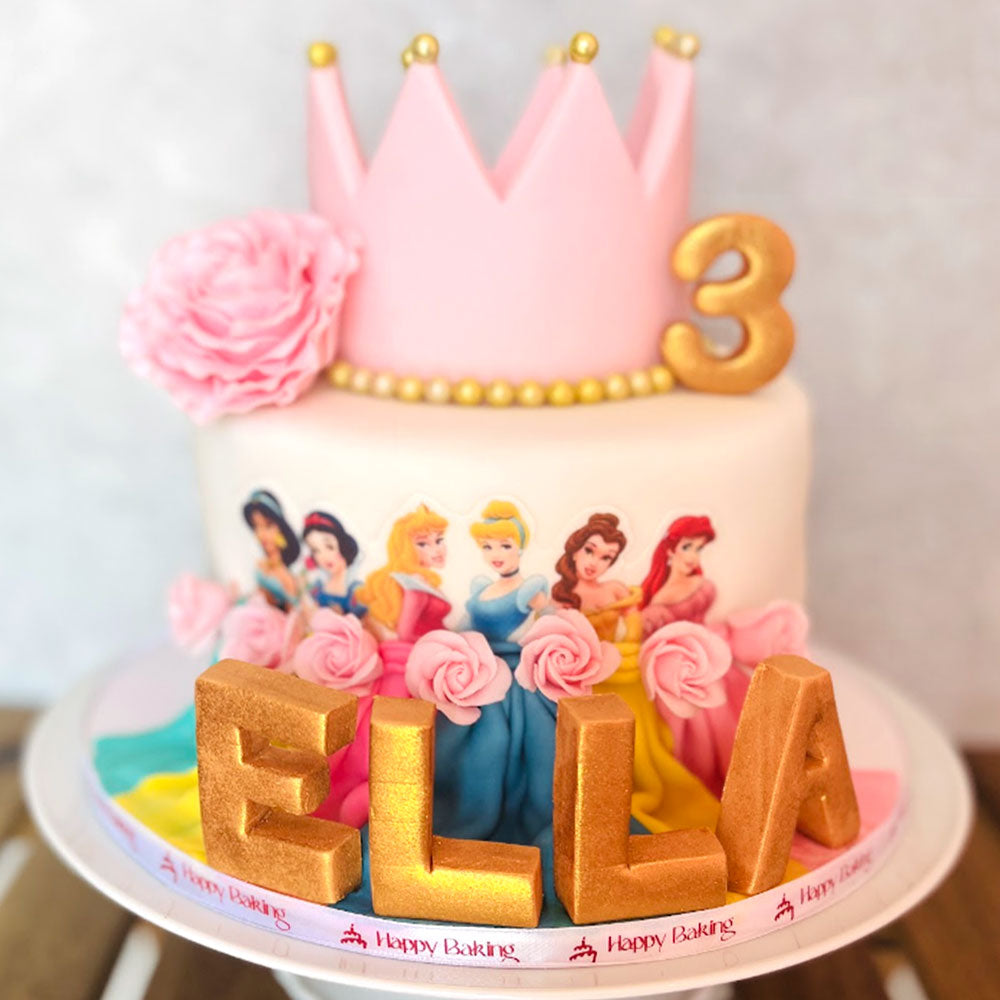 Crowned in Petals - Princess Crown Cake