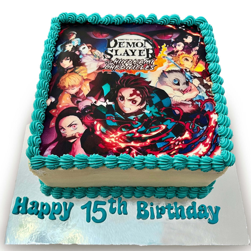 Demon Slayer Edible Print Cake