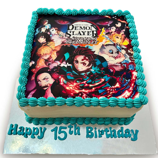 Demon Slayer Edible Print Cake