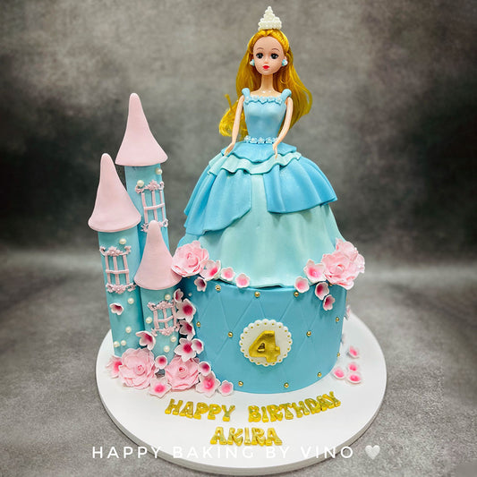 Doll's Blossom Castle - Doll Flower Castle Cake