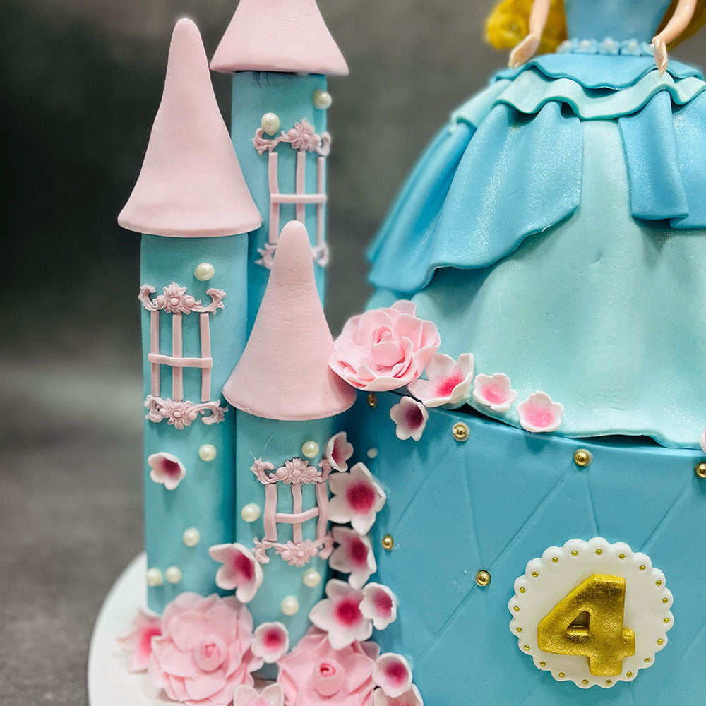 Doll's Blossom Castle - Doll Flower Castle Cake