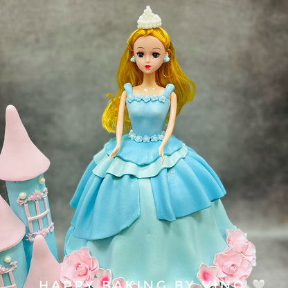 Doll's Blossom Castle - Doll Flower Castle Cake