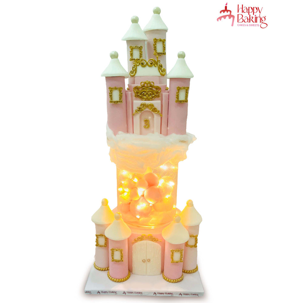 Fairy Castle Glow Castle Cake with Lights