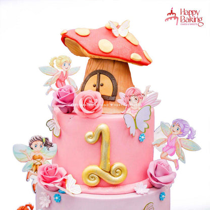 Fairy Theme Butterfly Cake