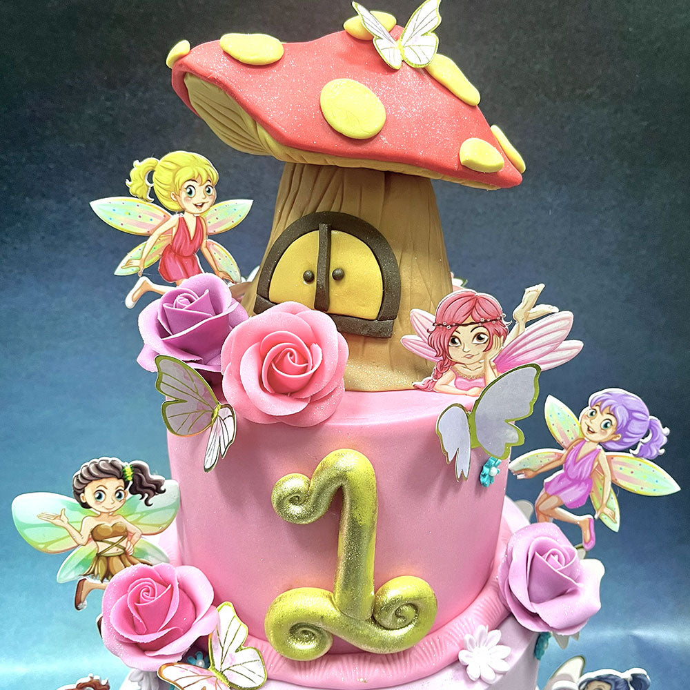 Fairy Theme Butterfly Cake