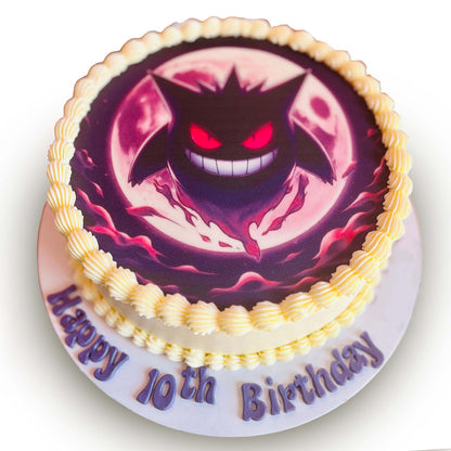 Gengar Edible Print Cake
