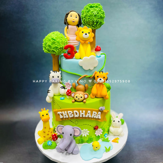 Girl Safari Cake