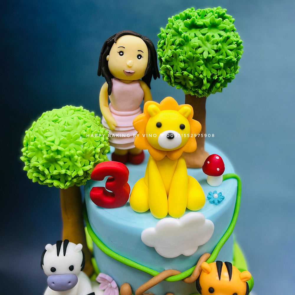 Girl Safari Cake