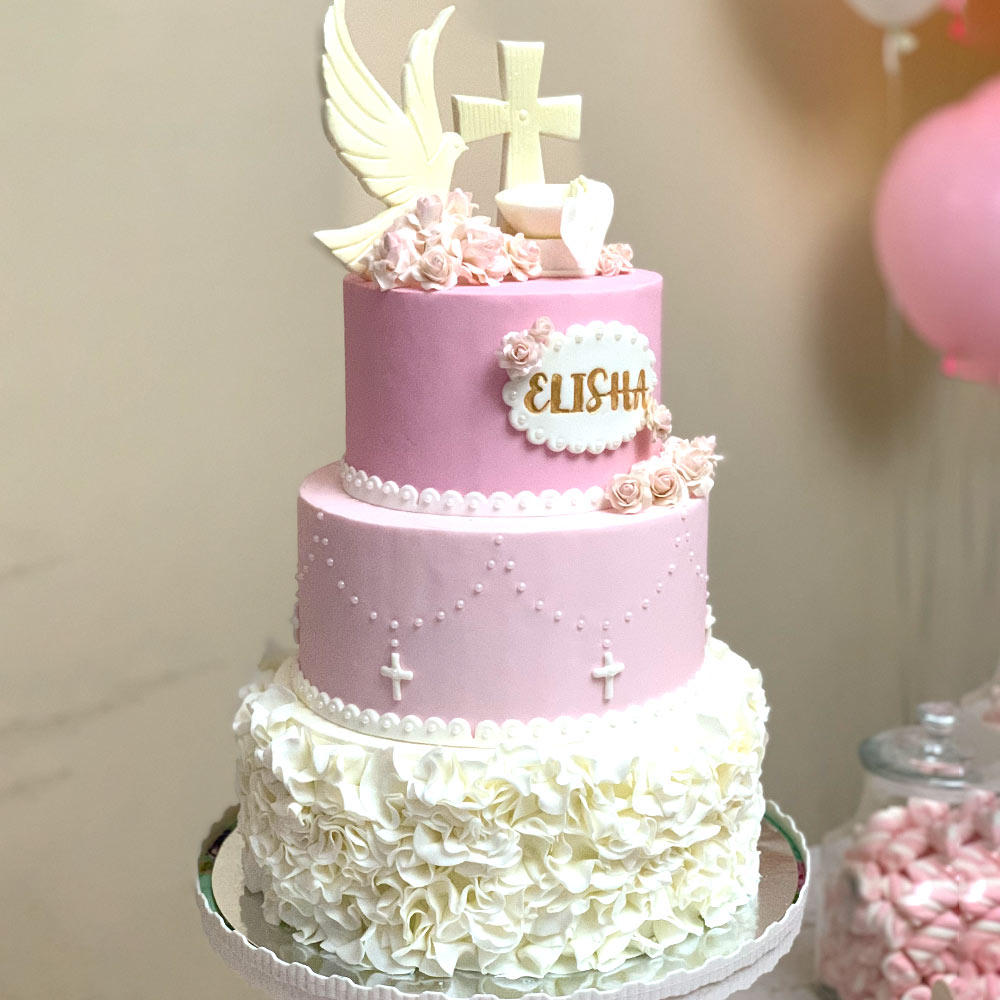 God’s Little Miracle Baptism Cake