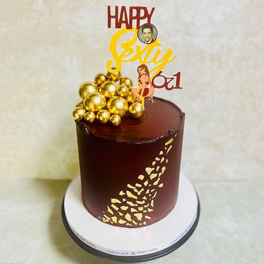 Golden 60 Bliss Cake