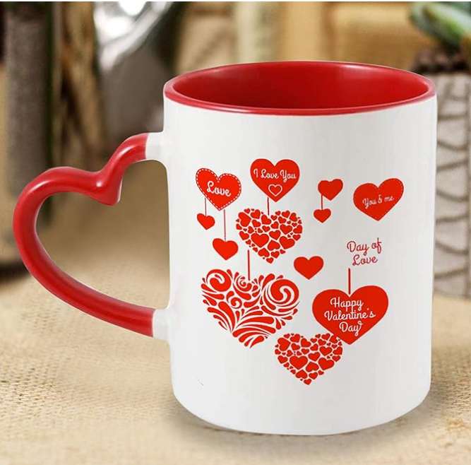 Romantic Hearts Surprise Mug