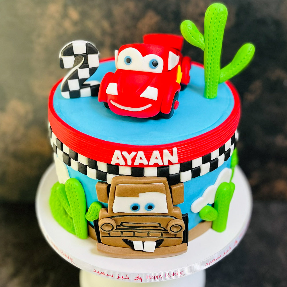 Lightning McQueen Speed Cake