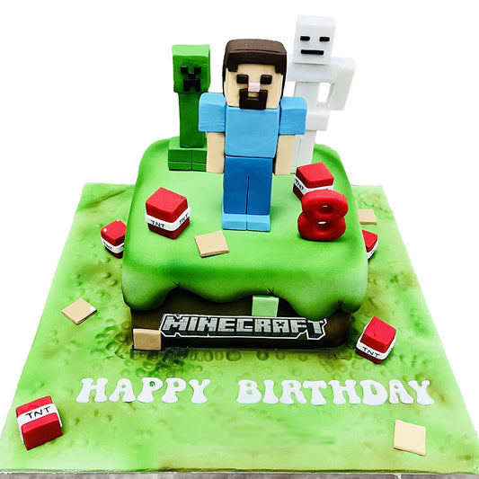 Minecraft TNT Treat Cake