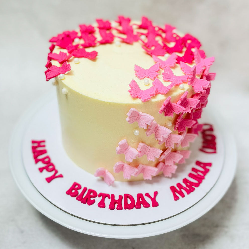 PInk Butterfly Cake